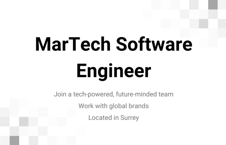 Software Engineer for MarTech (Django, Python, AWS), in Surrey